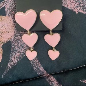 Heart Earrings with Matching Bracelet